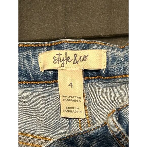 Women's Size 4 Style & Co Jeans Slim Skinny Stretch Natural Fit - Picture 3 of 3